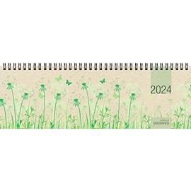 Table Landscape Calendar 2024 32 x 10.5 1W/2S Grass Paper