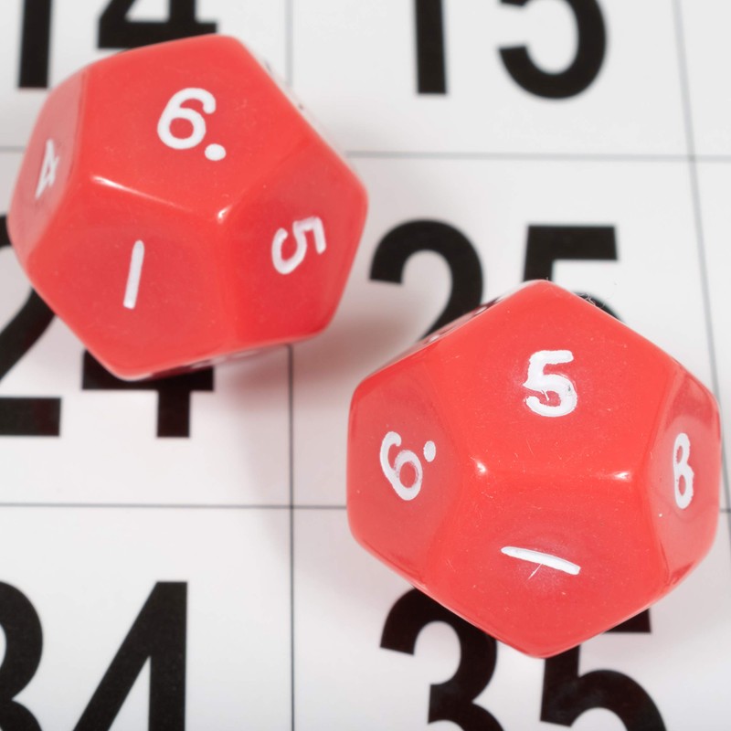 LEARNING ADVANTAGE Polyhedra Dice - 12 Sides - Set of
