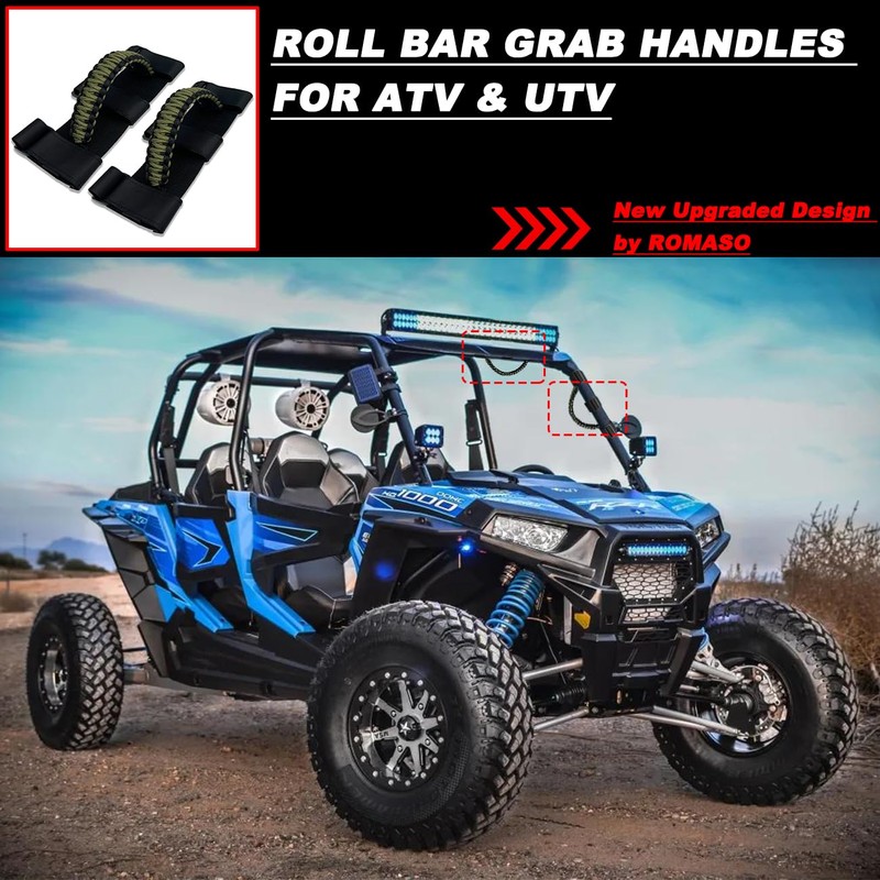 ROMASO Roll Bar Grab Handles for ATV & UTV Roll