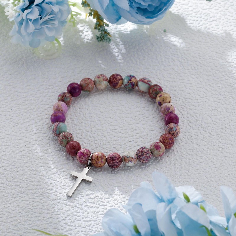 Fullrainbow Godmother Gift Godmother Proposal Gift Cross Bracelet for Women,