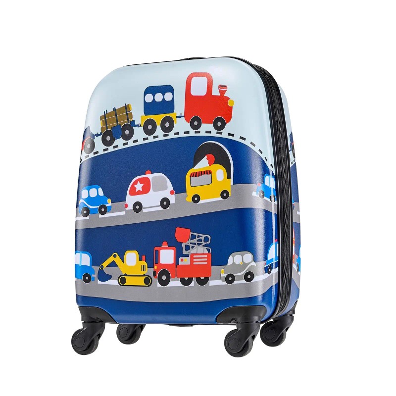 Kids Luggage Set 5 Piece 18 Inch Hardside Rolling Wheels