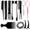 1st Choice 12 Pieces Hair Styling Comb Set Professional Styling