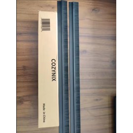 Premium 2 Packs Under Door Draft Stopper Sweep Metal Sweeper Exterior Gap Filler air Broom Draft Blocker Weather Stripping Garage Threshold Seal Brush Weather Strip Cover rain drip Guard