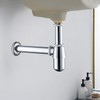 ZM Zinc&SS Bottle Trap Pipe Basin Sink Waste Kit 1-1/4'',