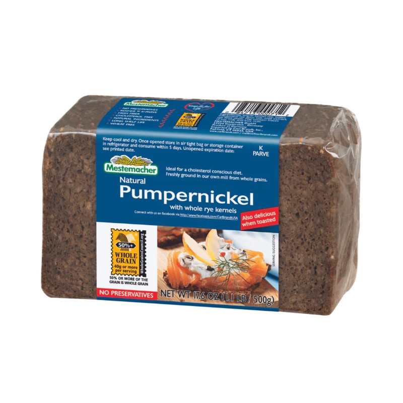 Mestemacher Natural High Fiber Bread 3 Flavor Variety Bundle: (1)