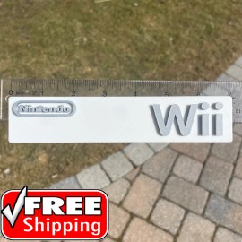 MannixCo Wii logo Sign for Wall Display, Shelf Display, or Fridge Magnet - With Stands - 11inch / 279mm Sign