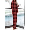 Aamikast Pajama Sets for Women Soft Button Up Christmas Pjs