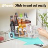 Attelite RollOut Refrigerator Drawer Organizer and Storage Clear Design with
