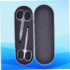 2pcs Professional Eyebrow Shaping Tool Set Nose Hair Scissors Trimmer