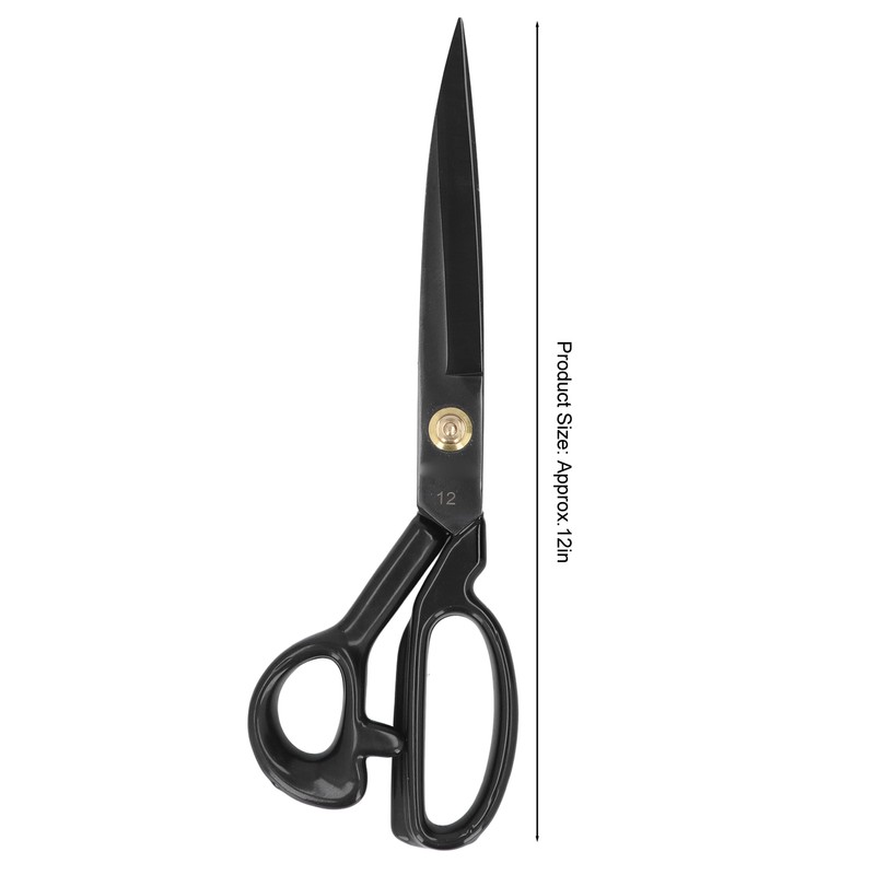 12in Sewing Scissors Professional Heavy Duty High Manganese Steel Craft