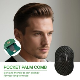Soft Portable Pocket Palm Combs versatile beard brush & wave brush ideal for travel, short hair & budget-conscious shoppers, Pocket Comb Hand nostalgic design IIUIKOO