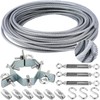 Threlaco Adjustable 3 Way Down Guy Wire Kit Guy Ring