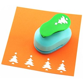 CADY Crafts Punch 2.5 cm Paper Punches Paper Punch Flower (Christmas Tree)