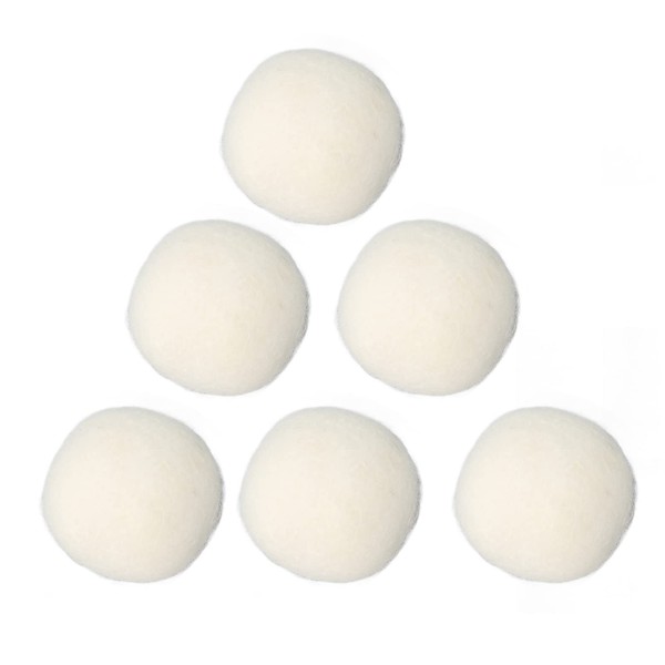 Wool Drying Balls, 6 Pcs High Density Adsorb Impurities Felt