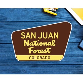 San Juan National Forest Decal Sticker Colorado 3.75" x 2.5"