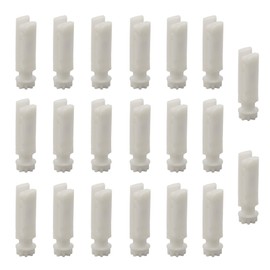 Runseaway 20Pcs Vertical Blind Stem Replacement White Stems for Window Carrier Vanes Headrail Repair Kit Vertical Blinds Curtain Accessories