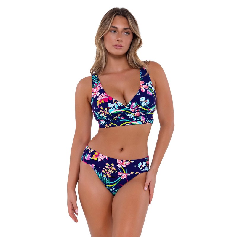 Sunsets Elsie Bralette - Bikini para mujer con aros, Island