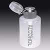 Beauticom 9 Oz Gray Push Down Alcohol Labeled Dispenser