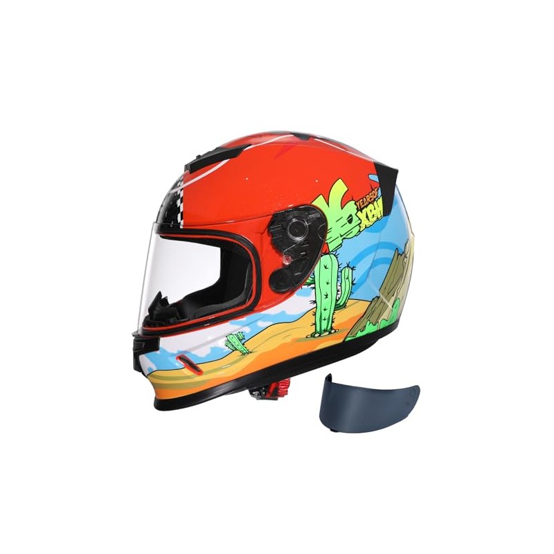 TRIANGLE Kids Motorcycle Helmets Youth Full Face Helmet Lightweight with