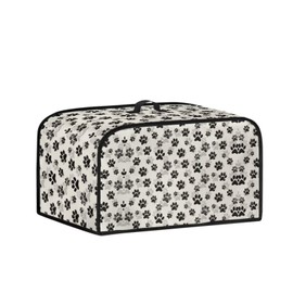 Kathyboom Dog Paw Slow Cooker Cover Portable Covers with Side Pockets for Kitchen Accessories Durable Dust Cover Fit for Most 6-8 Qt Crock Pots