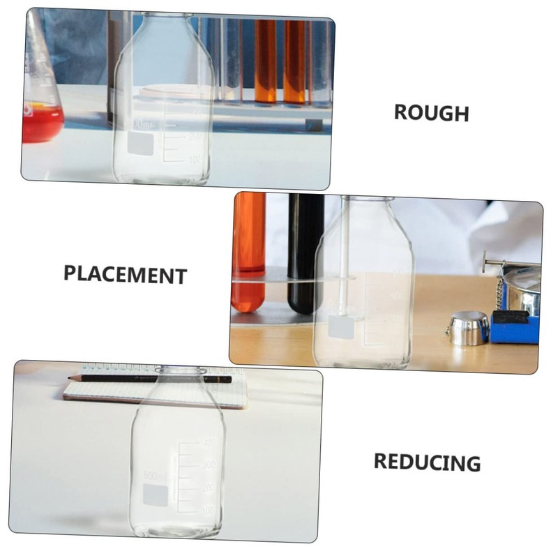 ABOOFAN 2pcs Reagent Bottles with Calibration Sample Sealing Containers Chemistry