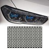Calcomania Panal Hexagono Sticker Calavera Faro Universal Negro