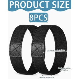 KEMUZ Pack of 8 Shoelaces Fixing Strap, Shoelaces Fixing Tape Football, Elastic Shoelaces, Helps Prevent Shoes/Seats from Falling, Fits Most Shoe Types