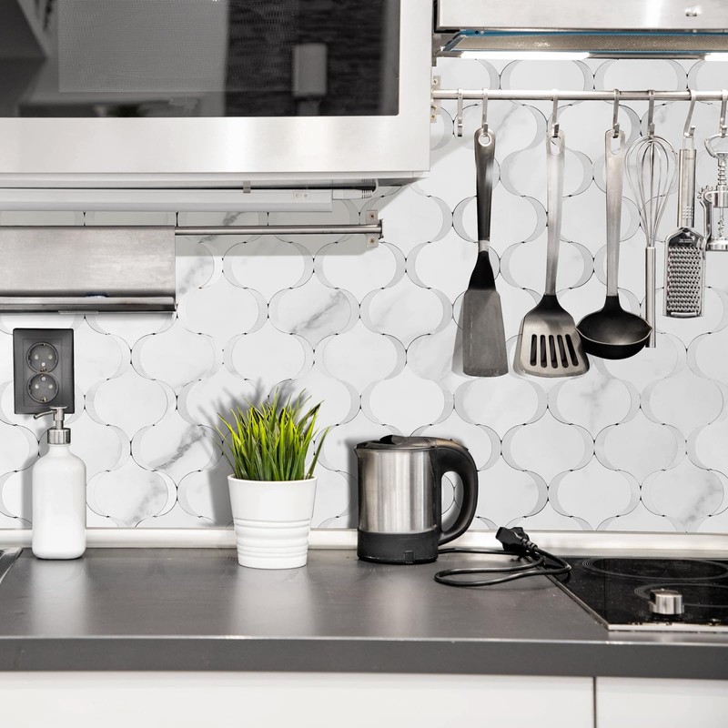 OYASIMI 10 Sheet Arabesque Peel and Stick Backsplash Tile, Stick