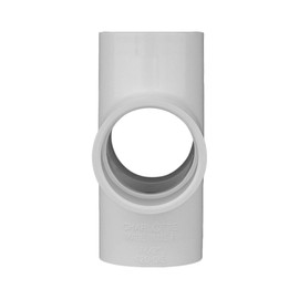 Charlotte Pipe 1-1/2" Cross Pipe Fitting - (Socket x Socket x Socket x Socket) Schedule 40 PVC Pressure Durable, Easy to Install, and High Tensile for Home or Industrial Use (Single Unit)