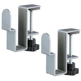 Pack of 2 Adjustable Desk Side Laptop Holder, Laptop Holder Table Sides, Laptop Stand Vertical, Desk Side Storage Laptop Stand for MacBook Pro, Documents, 0-5 cm