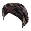 YEHUDAF LEE Women's Turban Braid Headwear Headscarves Chemo Cap Pre-Tied