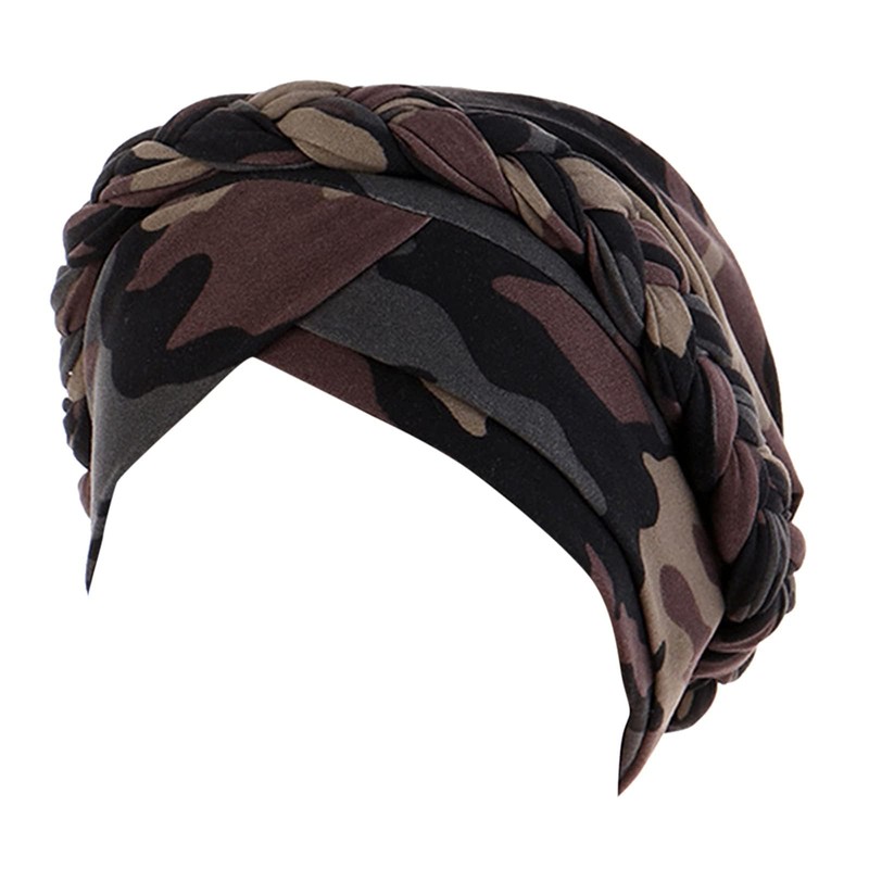 YEHUDAF LEE Women's Turban Braid Headwear Headscarves Chemo Cap Pre-Tied