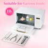 heemeei Nail Tool Cleaning Machine, Double-layer UV Light Cleaning Cabinet