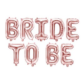 BRIDE TO BE XL Ballon Banner rosegold