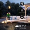 Kirschblüte 60" Solar-Powered Waterproof Outdoor Floor Lamp with Built-in Plant