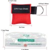 Yzpacc CPR Mask, Disposable CPR Shield Mask Emergency Mask with