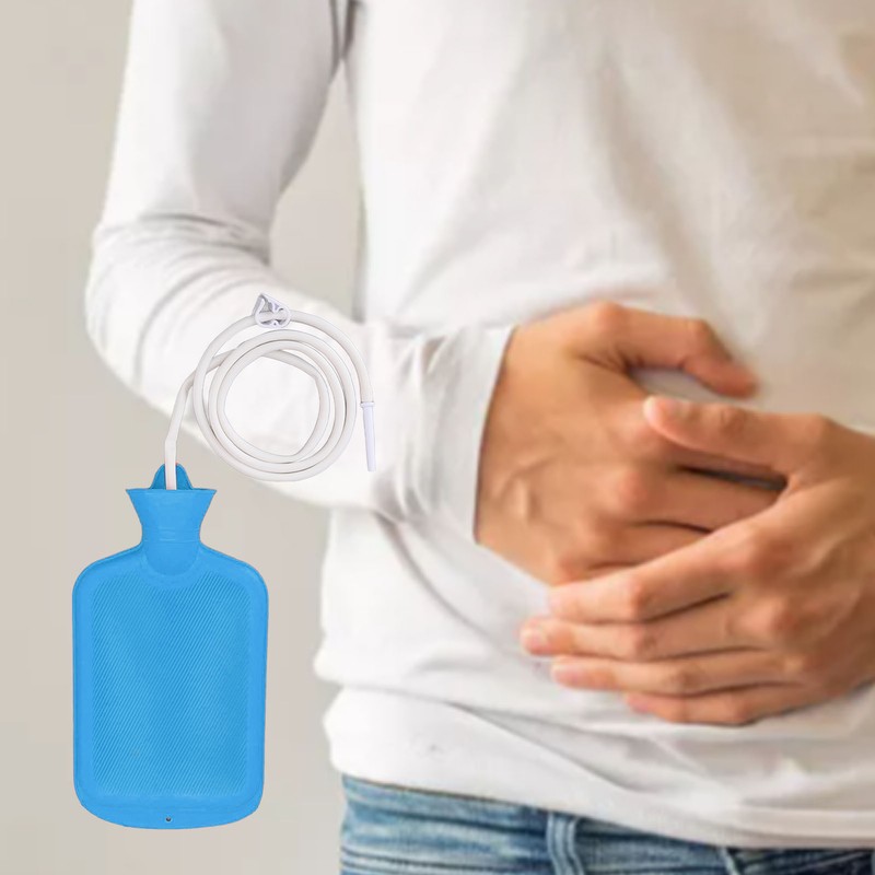 Silicone Enema Bag Kit Intestinal Enema Douche Combination Set Home