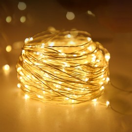Kangheshun Timer Led String Lights,1 Pack Battery Powered Starry Fairy Mini Light,Battery Operated Micro Lights for Bedroom,Christmas,Parties,Wedding,Centerpiece,Decoration (5m/16ft Warm White)