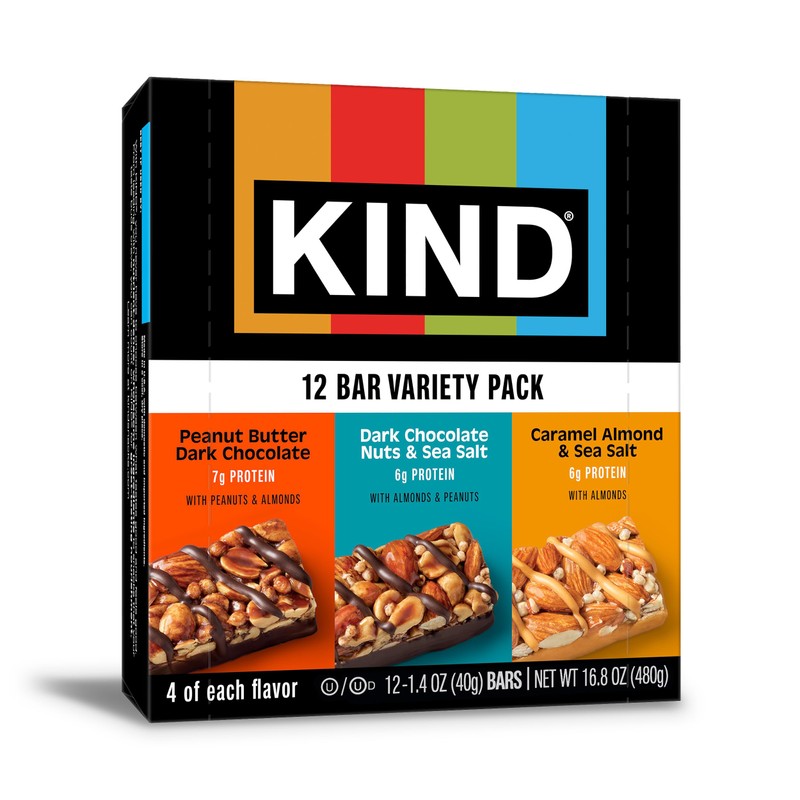 KIND Healthy Snacks Bars Variety Pack, Gluten Free, Low Sugar,