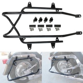 ZXMT Hard Saddlebag Saddle bag Conversion Bracket Fit For Harley Softail w/ Hardware