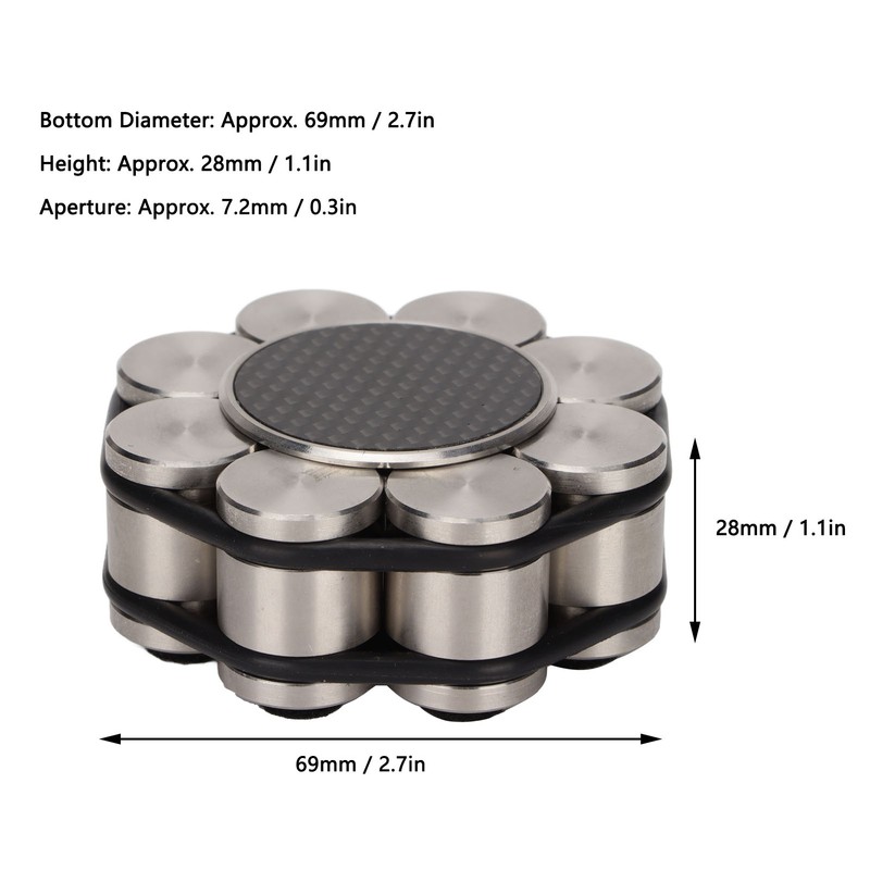 Disc Stabilizer Stainless Steel Turntable Record Weight Clamp for LP