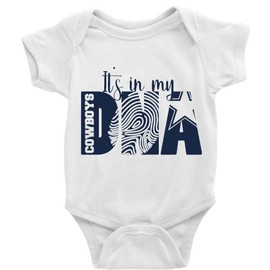 GKrepps It's in My DNA Cowboys Newborn Playsuit Short Sleeve Baby Crawl Clothes