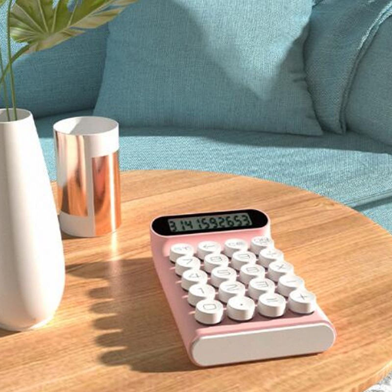 Blue Switch Calculator 20 Keys Intelligent Shutdown Detachable Slip Resistant