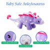 The Petting Zoo Ankylosaurus Stuffed Animal Plushie, Gift for Kids,