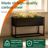 Small Raised Garden Bed with Legs Large Planters 2.45×1.35×0.66ft