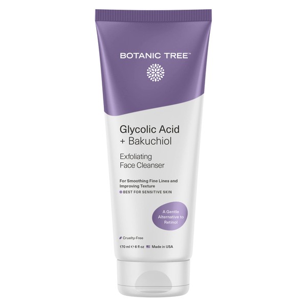 Botanic Tree Bakuchiol & Glycolic Acid Exfoliating Face Wash for