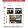 Westbrass A398R-26 1-1/2" NPSM Coarse Thread Mushroom Tip-Toe Bathtub Drain