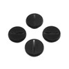 Maxmoral 4Pcs G1/4" Black Chrome Plug Fitting with O-Ring for