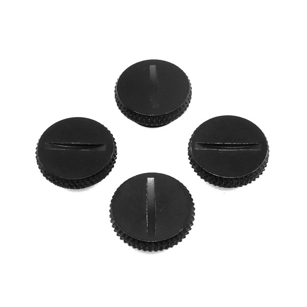 Maxmoral 4Pcs G1/4" Black Chrome Plug Fitting with O-Ring for