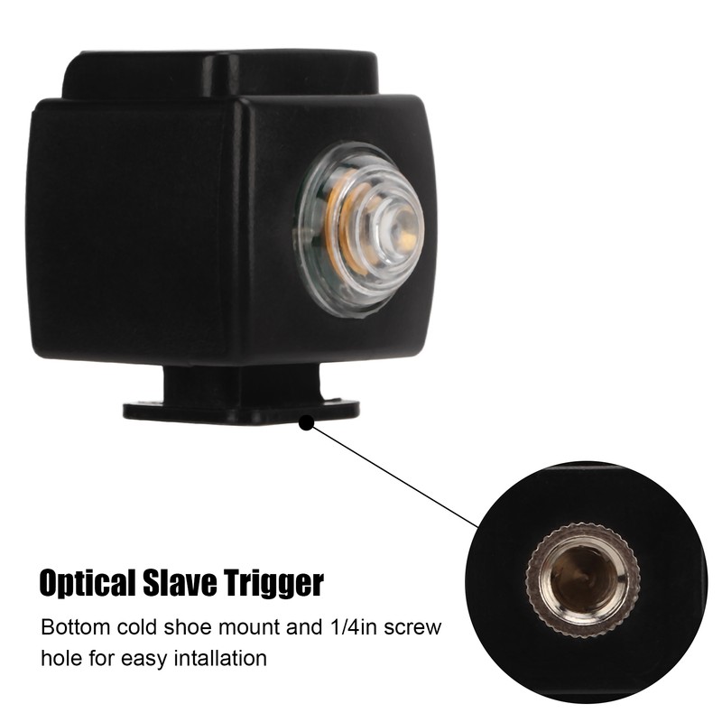 Optical Slave Flash Trigger SYK‑6 Wireless Camera Top Flash Light